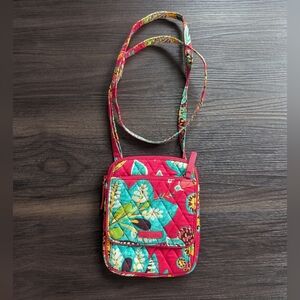 Vera Bradley Mini Hipster Crossbody Bag Retired Rumba Print Floral Quilted